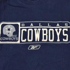 00s reebok DALLAS COWBOYS ネイビー フットボールT