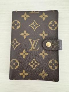 Louis Vuitton モノグラム 手帳 レザー ブラウン 6穴式 - メルカリ