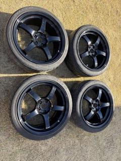 RAYS18インチのディッシュホイール2本10j+38/1本はジャンク品