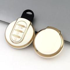 BMWミニ MINI用 キーケース TPUキーカバー 白金