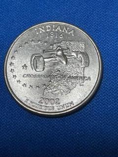 アメリカ25セント記念硬貨Indiana2002-4-P - メルカリ