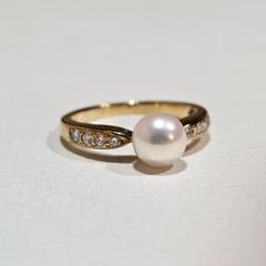 本日限定お値下げ　MIKIMOTO ホワイトゴールド　パール　ダイヤモンドリング 2025年最新】MIKIMOTO レディース リング・指輪の人気アイテム