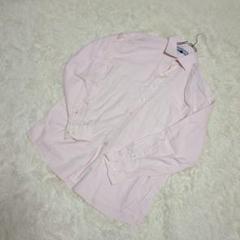 【tommy hilfiger ithaca】長袖　コットンシャツ　薄いピンクL
