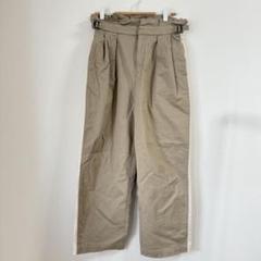 シーレット　サイドライン　ウエストギャザー　チノパンツ　ベージュ　CEaRET