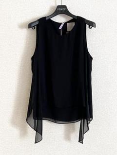 【美品】DAISY LIN for FOXEY ノースリーブ 40 M 黒