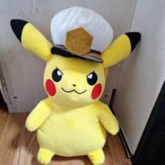 ピカチュウ キャプテン帽子付き ぬいぐるみ 約30cm ポケモンぬいぐるみ キャプテンピカチュウ ｜【公式】ポケモン