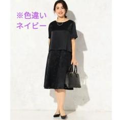 自由区　大きいサイズ　フラワーオパール　ワンピース　　黒　48号　オケージョン m99894785639_1.jpg?1720609441