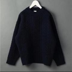 6（ロク）の「＜6(ROKU)＞CABLE HIGH NECK KNIT/ニット（ニット