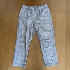 UNIQLO リネンブレンドイージーパンツ ストライプ S