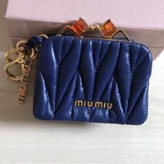 数量は多い 【未使用保管品】ミュウ ミュウ/コインケース/カードケース/レザー/YY543 - コインケース/小銭入れ