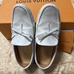 LOUIS VUITTON ライトグレー スリッポン美品