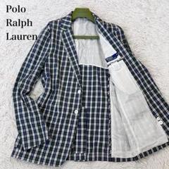 美品✨Polo Ralph Lauren アンコン テーラードジャケット L相当 美品 近年】ポロラルフローレン メンズテーラードジャケット