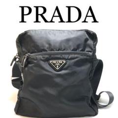 PRADA プラダ ナイロン レザー ショルダーバッグ 三角プレート 白タグ41