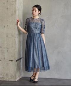 『りほ』AIMER エメ パーティードレス(ダブルブルー)Sサイズ りほ様専用』AIMER エメ パーティードレス(ダブルブルー)S