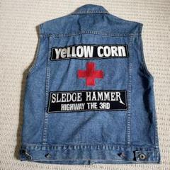 Yahoo!オークション - 超希少・デニム×レザー Yellow Corn