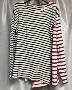 オールドパーク oldpark ボーダー リメイク ロング Tee カットソー
