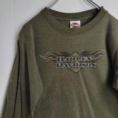 ハーレーダビッドソン  長袖Tシャツ  ロンT 　90s　 USA製　グレー 90s ハーレーダビッドソン ヴィンテージ ロンT 長袖Tシャツ