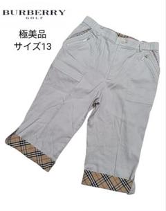 【新品】バーバリーロンドン　ハーフパンツ　ゴルフ　Burberry ノバチェック BURBERRY GOLF ノバチェック クロップドパンツ 黒13 バーバリー