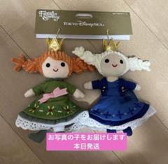 【値下げ】新品タグ付き　アナ雪　ぬいぐるみキーホルダー 新品 アナ ぬいぐるみキーホルダー キーチェーン TINY FROZEN