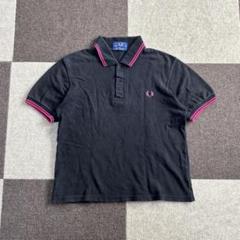 【定番】FRED PERRY ポロシャツ　襟袖ライン　38 ENGLAND
