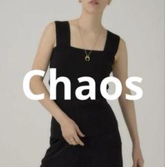 Chaos カオス大人気！！　シルクコンニットタンク　ブラック　美品♡のサムネイル