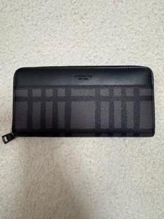 COACH (コーチ) ロゴ ラウンドジップ 長財布 CO54630SVDK6