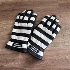 未使用 NEIGHBORHOOD バイク　レザーグローブ RLG2203-BLACK -M レトロ レザー バイクグローブ スマホ対応