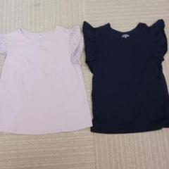 UNIQLO フリル袖 半袖Tシャツ 130cm 2枚セット