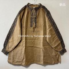 TSUHARU リネンクロスステッチ刺繍チュニック荻窪店限定色