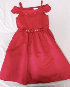 【美品】発表会　赤　ドレス　フォーマルドレス　140 motherways