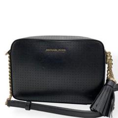 美品　MICHAEL KORS ショルダーバッグ　カメラバッグ　レザー　黒