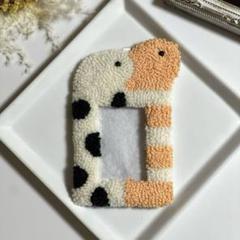 チンアナゴ　トレカケース　ハンドメイド　パンチニードル