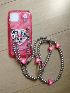 【新品・未使用】パワーパフガールズ iPhoneケース ストラップ付き
