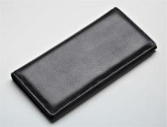 ■新品　送料込み■牛革床　紳士的高級デザイン　シンプル　ロングウォレット　黒のサムネイル