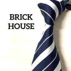 BRICK HOUSE ブリックハウス　ネクタイ　ストライプ　ネイビー系のサムネイル