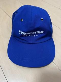 国内未入荷　新品 韓国　thisisneverthat キャップ　ネイビー 新品 韓国 thisisneverthat キャップ 帽子 ネイビー 男女兼用