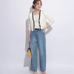 【新品タグ付き】JUSGLITTY ハート刺繍カラーカーデ ネイビー zyz9195_4.jpg