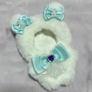 ぬい服 着ぐるみ にじぱぺっと 10cm 11cm おすわり うさぎ 水色 ぬい服 着ぐるみ にじぱぺっと 10cm 11cm おすわり うさぎ 紫