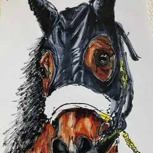 ちゃんちー様専用 コントレイル イラスト コピック 競馬 - メルカリ