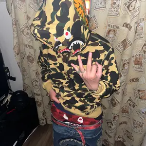 bape シャークパーカー ピンク ストーン ショート丈 ミニ丈