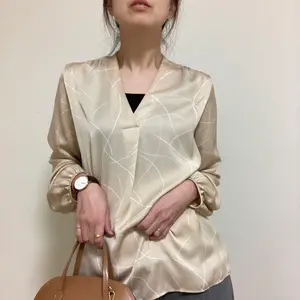 gypsohila ジプソフィア リブハイネックニット フリル ブラウン