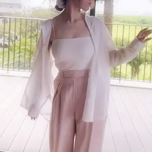 ゆか様専用】anuans シアーレイヤーキャミワンピース ネイビー
