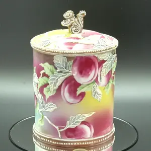 オールドノリタケ ケーキ皿 窓絵風景絵 金盛り ジュール メイプルリーフ オールドノリタケ ケーキ皿 窓絵風景絵 金盛り ジュール