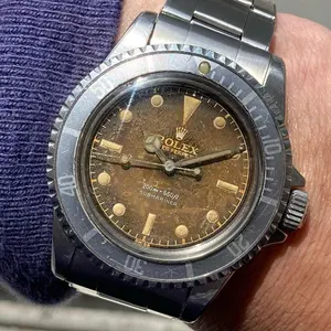 ロレックス純正品 デベソバックル リベットブレス 20mm - メルカリ