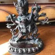 骨董品 古美術 チベット仏 仏教美術 中国美術 琉金佛 仏像 鉄仏