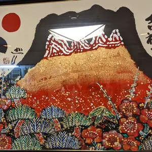 1979様感謝‼️明日につなぐ日本の古布　書生さんの藍染絣　しじら　ゆきんこ　古布 古布 藍染木綿縞絣 残糸織 012001 - 生活骨董と古布の