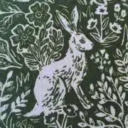 forest tile かご編付バケツトートバッグ ミナペルホネン