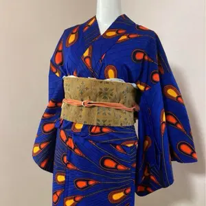 アフリカ布 浴衣 着物 お仕立て 幾何学 - メルカリ