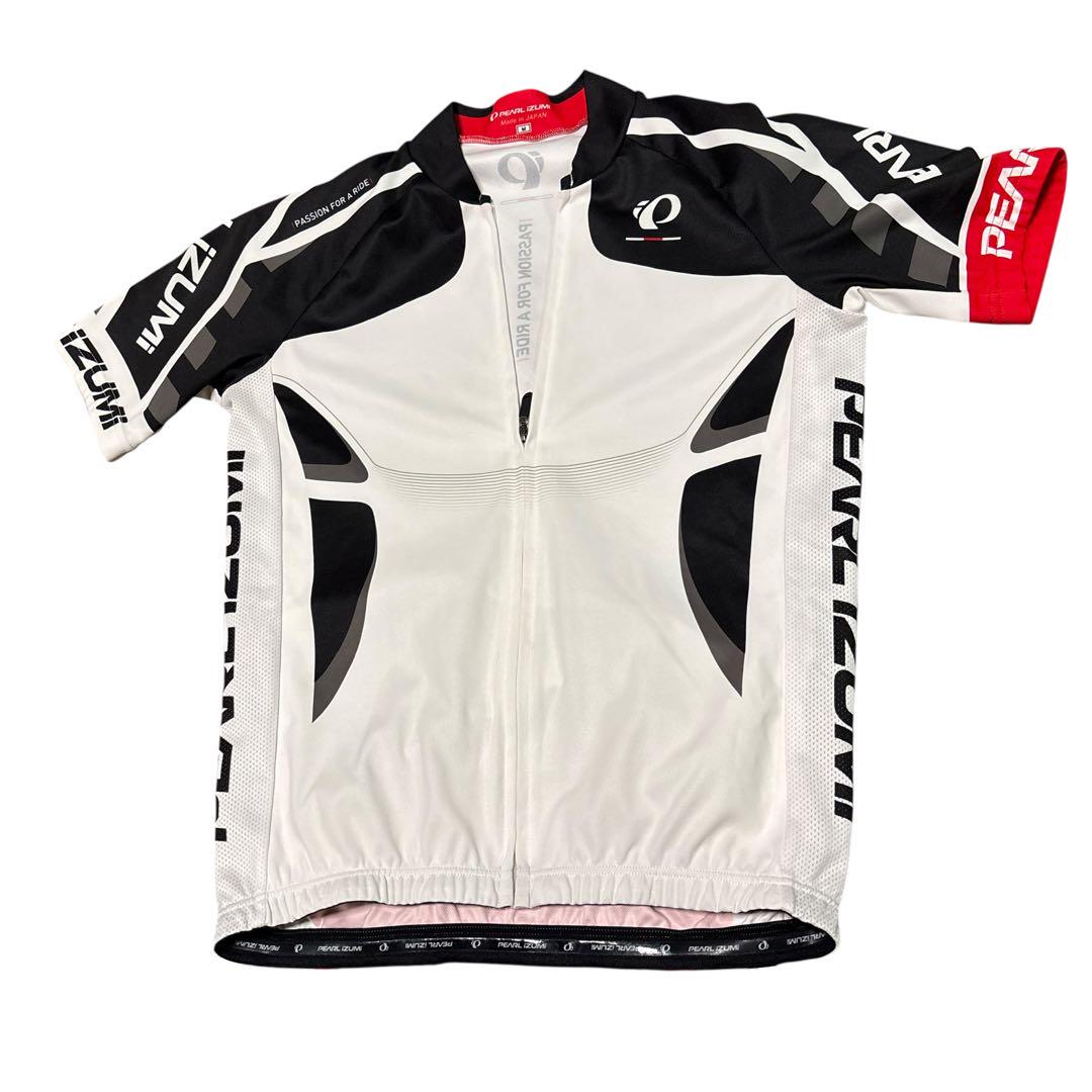 PEARL IZUMI サイクルロードジャージ 日本製 ホワイト/レッド PEARL IZUMI サイクルジャージ ホワイト/ブラック/レッド - メルカリ