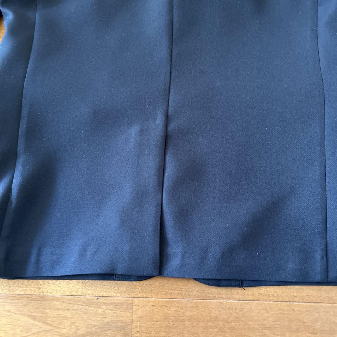 紺色スーツセットとチェック柄シャツ ネクタイセット